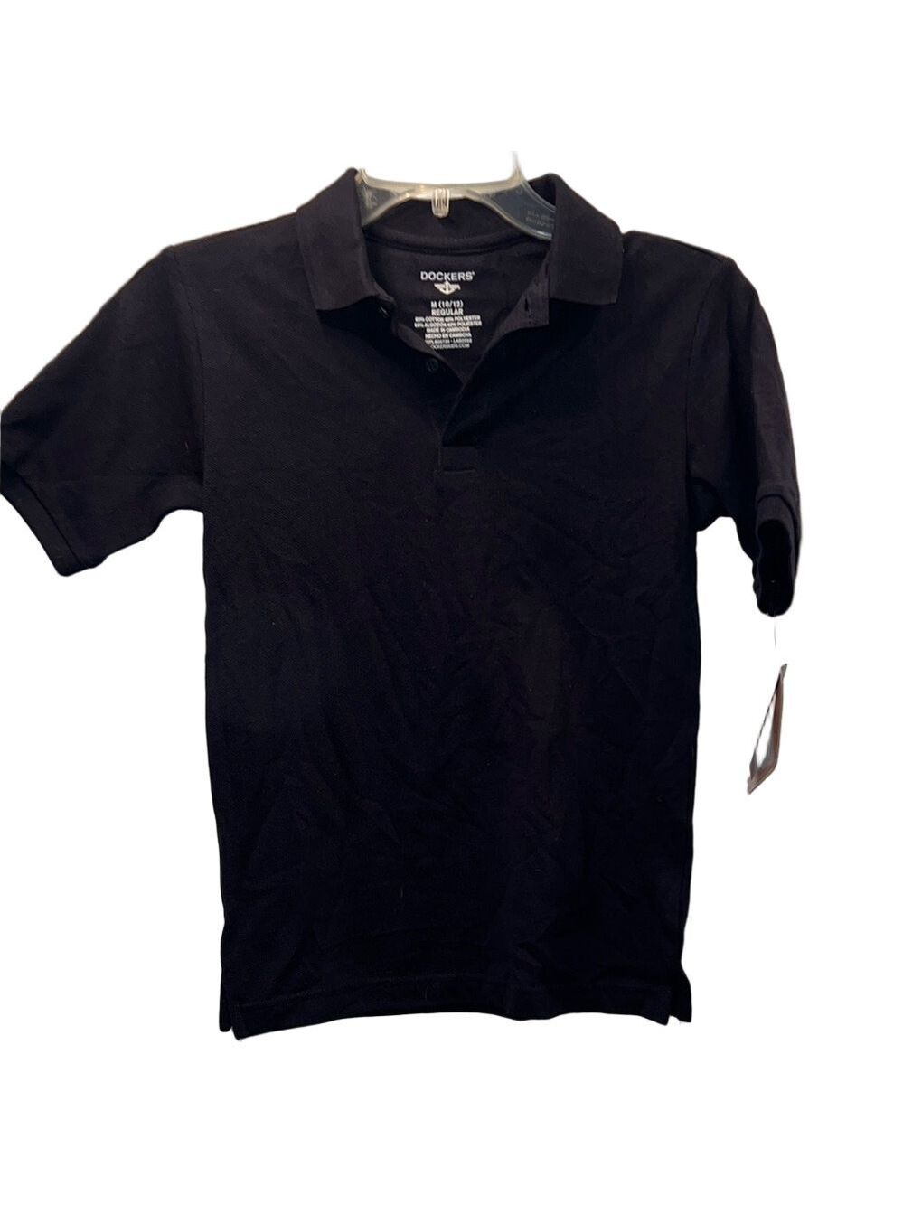 Dockers Boys Classic Navy Polo Shirt, Size Medium (10/12)